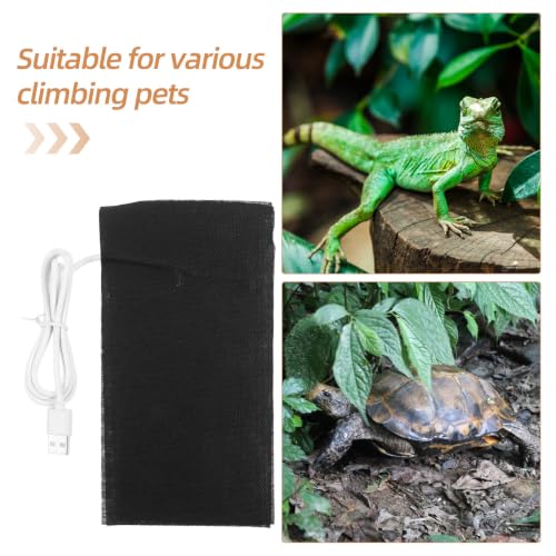 VILLCASE USB Heating Pad for Reptiles and Pets with Energy Saving Alloy Fiber Material Portable Heating Mat for Home the Go Use