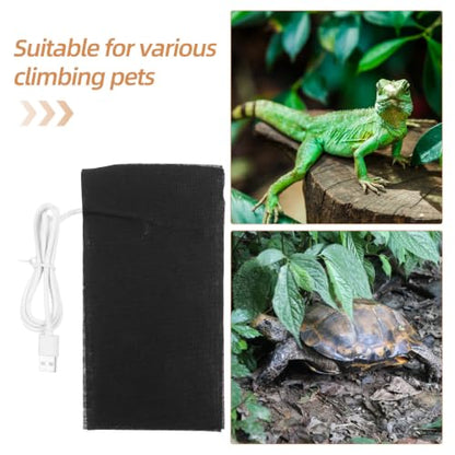 VILLCASE USB Heating Pad for Reptiles and Pets with Energy Saving Alloy Fiber Material Portable Heating Mat for Home the Go Use