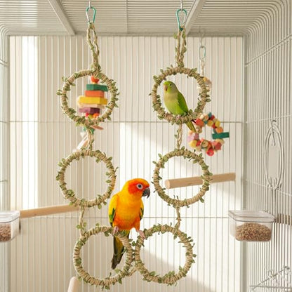 Snake Climbing Rings for Ball Python & Corn Snake, Reptile Toys | Enrichment Pet Toys & Tank Cage Decor, Habitat Accessories for Terrarium, Bearded Dragon, Chameleon, Lizard & Parrot