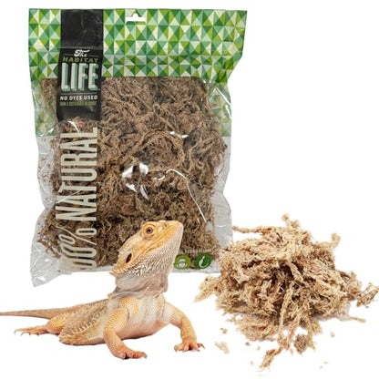 Sphagnum Moss for Terrarium Habitats, Medium 1-Pack | Preserved Moss for Reptiles, Amphibians & Invertebrates Terrariums, Humidity Control, Soft, Dye-Free, Family Owned, USA Made - size: Medium 1-pack, style: Sphagnum Moss