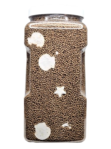 Calcium Shells Included in These 40% Protein 3mm Sinking Pellets for Shrimp, Snails, Crabs, Catfish, Plecos for All Tropical Fish. Pellets by Zeigler...10oz Small Jar - size: 10 Ounce (Pack of 1)