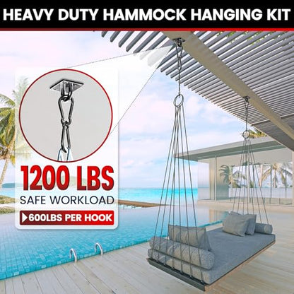 304 Stainless Steel Pad Eye Snap Hook,M8 Ceiling Hook 1200Lb,8Pcs | Hanging Kit with Screws for Hammock Chair Swing, Yoga Gym Equipment, Sun Shade Sail, Plant Hangers & Marine Boat Hardware - size: 3.15 inch, style: Black Square