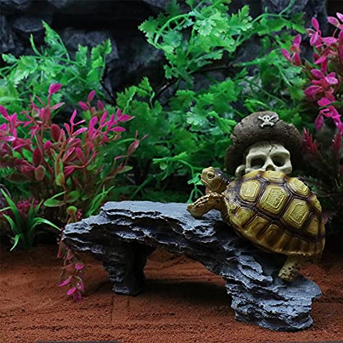 Reptile Ramp Basking Rock, Basking for Aquatic Turtles, Reptile Hides and Caves for pet, Rocks for Reptile Terrarium, Resting Terrace Tortoise Climbing