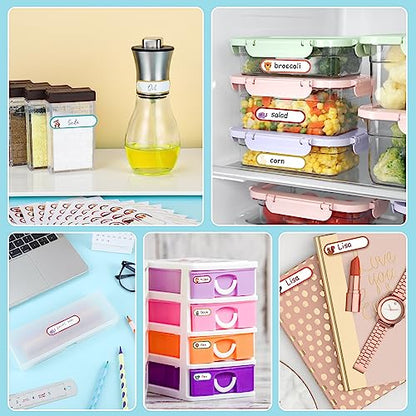 480 Baby Bottle Labels for Daycare, Waterproof Self-Laminating | Cute Animal Design, 2 Sizes, For Bottles, Lunch Boxes And School Gear - style: Cute Animal Style