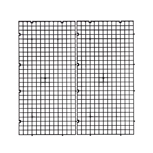 Aquarium Fish Tank Bottom Isolation 4 Pcs, Plastic Egg Crate | Grid Divider Tray Egg (S 4pcs Black) - size: S 4pcs Black