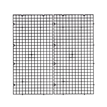 Aquarium Fish Tank Bottom Isolation 4 Pcs, Plastic Egg Crate | Grid Divider Tray Egg (S 4pcs Black) - size: S 4pcs Black