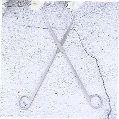 1Set Stainless Steel Aquarium Cleaning Tools Kit Aquatic Plant Tool with Pouch for Fish Tank Maintenance and Plant Trimming and Flexible for Precise Care