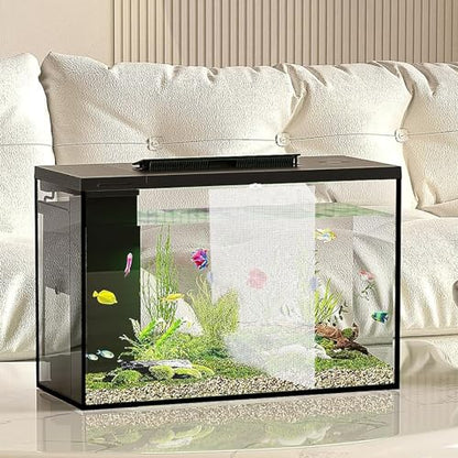 2 PCS Aquarium Fish Tank Divider Plastic Grid Divider Clear Cuttable Grid Plate Fish Tank Isolation with Bracket Fish Tank Separator for Betta Fish Tank Aquarium Terrarium 13 x 10 Inch