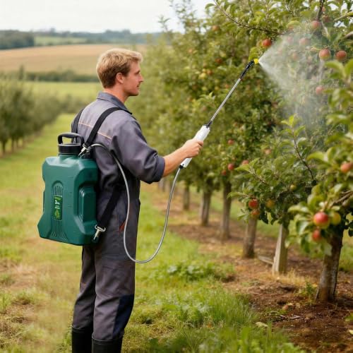 Backpack Sprayer, 3 Gallon, Battery Powered | 7.4V, 5 Mist Nozzles