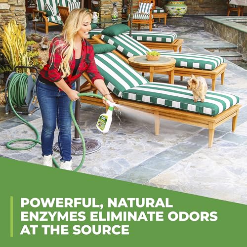 Simple Green Outdoor Odor Eliminator for Pets, Dogs, Ideal for Artificial Grass & Patio (32 oz Hose End Sprayer) - size: 32 Fl Oz (Pack of 1)