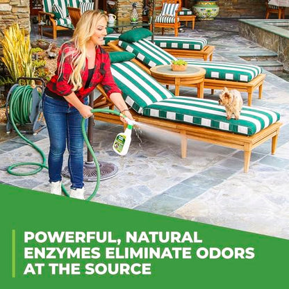 Simple Green Outdoor Odor Eliminator for Pets, Dogs, Ideal for Artificial Grass & Patio (32 oz Hose End Sprayer) - size: 32 Fl Oz (Pack of 1)