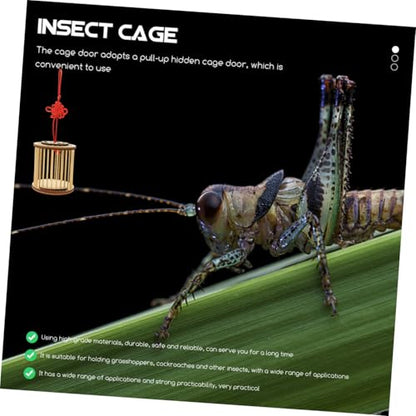 Songbird Cage Insect House Insect Cage Insect Container Insect Storage Cage Cricket Container Cricket Bamboo Cage Outdoor Grasshoppers Cage Cricket Keeper Cricket Holder