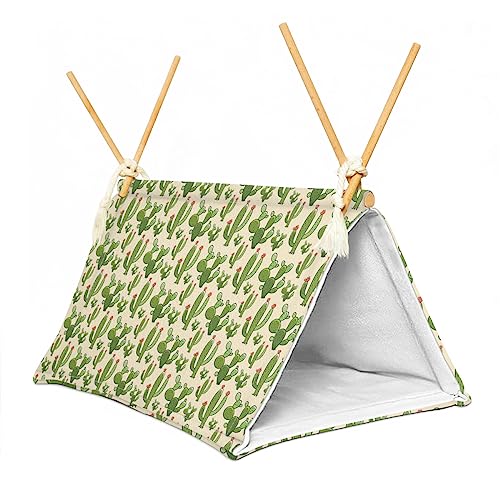 Bearded Dragon Reptile Sleeping Bed Tent Hide Tank Decor Accessories Habitat Shelter for Lizard Bearded Dragon Leopard Gecko (Cactus 1)