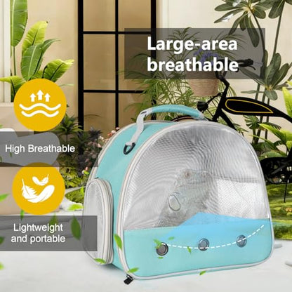 Guinea Pig Carrier,Guinea Pig Carrier for 2,Ventilation Carrier for Bearded Dragon,Reptile Travel Carrier for Lizards Sugar Glider Hedgehog Rat Parrot Birds,Airline Approved Green - color: Green