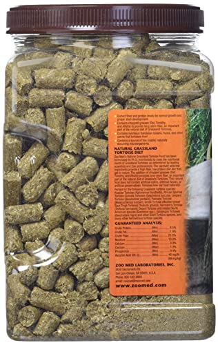 Zoo Med Natural Tortoise Food, 35-Ounce, Grassland - size: 2.19 Pound (Pack of 1)
