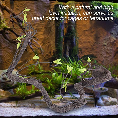 Artificial Vine Climber, Artificial Reptiles Vine Climber Jungle Forest Bend Branch Terrarium Cage Decor(WF-2) - size: WF-2