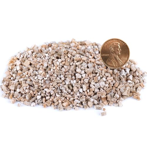 Organic Coarse Vermiculite for Indoor Gardening Plants and Mushrooms – Enhances Soil Aeration, Seed Germination, Rooting Cuttings – Small Packages and Bulk (Vermiculite Grade 3 – Medium, 1 qt) - color: Vermiculite Grade 3 - Medium, size: 1 qt