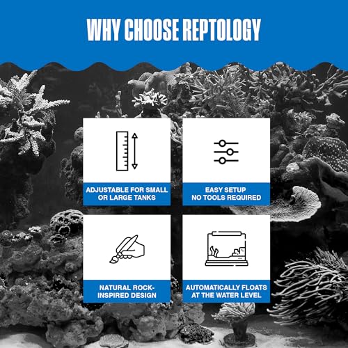 Penn-Plax Reptology Turtle Pier and Basking Platform, Medium - Adjust Height Up to 12 In - Floats at Water Level -Easy Ramp Access for Turtles, Frogs & Reptiles in Aquariums or Terrariums, 11.5x9.5 In - style: Turtle Pier - Medium