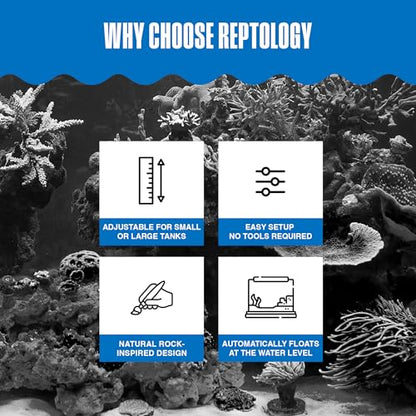 Penn-Plax Reptology Turtle Pier and Basking Platform, Medium - Adjust Height Up to 12 In - Floats at Water Level -Easy Ramp Access for Turtles, Frogs & Reptiles in Aquariums or Terrariums, 11.5x9.5 In - style: Turtle Pier - Medium