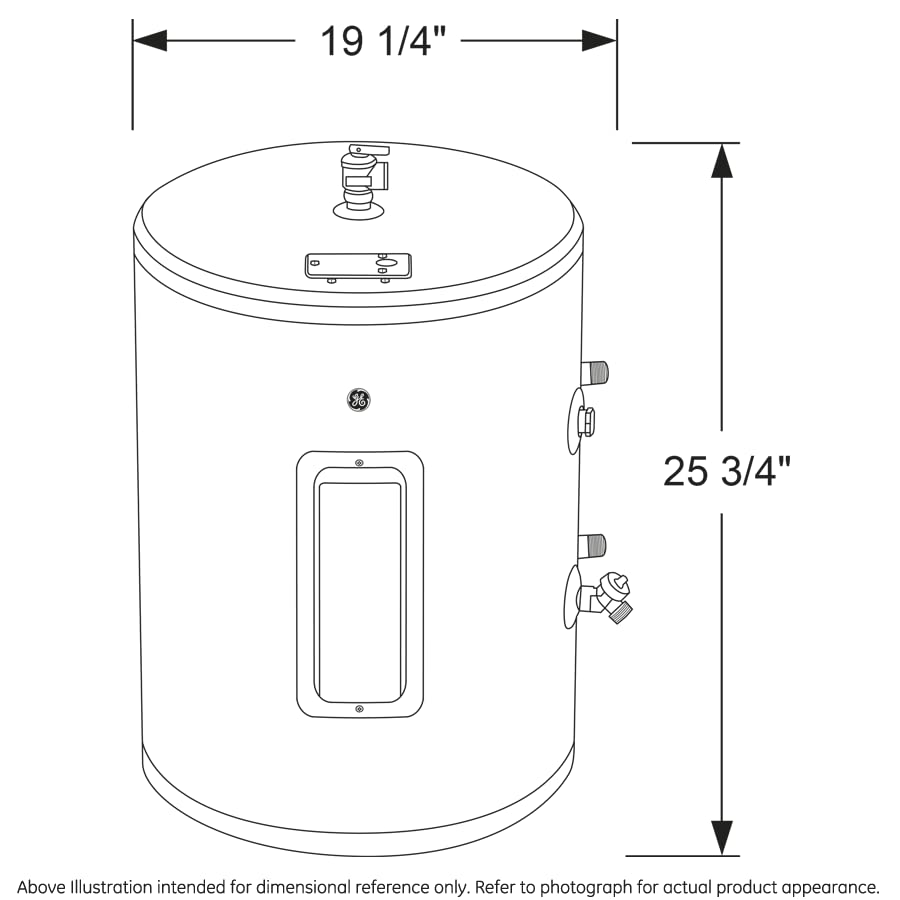 GE Appliances 18 Gallon Versatile Plug and Play Electric Water Heater with Adjustable Thermostat, Easily Installs Where You Want It, 120 Volt - style: 18 Gallon