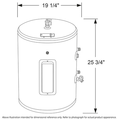 GE Appliances 18 Gallon Versatile Plug and Play Electric Water Heater with Adjustable Thermostat, Easily Installs Where You Want It, 120 Volt - style: 18 Gallon