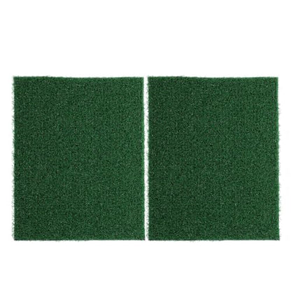 TEHAUX 2pcs Artificial Grass Mat for Aquarium Turtle and Reptile Tank, Resin Simulation Carpet with Versatile Application for Background Landscaping and Aquarium Landscape Decor