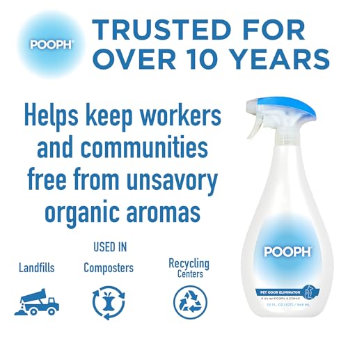 POOPH Pet Odor Eliminator Spray, 20 oz | Unscented pet odor eliminator spray for home surfaces, upholstery, furniture, and vehicles - size: 20 Fl Oz (Pack of 1)