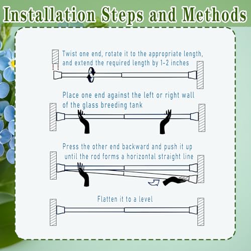 Snake Climbing Stick is Suitable for Ball Python Lizard Tarantula Snake Hermit Crab Leopard Gecko Tree Frog Climber Accessory Terrarium Habitat Decoration (L(26.3inch-43.7inch))