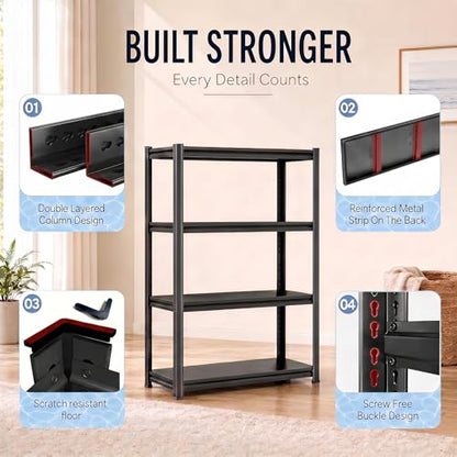 Aquarium Stand 2000 LBS Fish Tank Stand Heavy Duty Adjustable Shelf | Heavy duty metal storage shelving with adjustable tiers for turtle tanks, reptile terrariums and pet supply organization - size: 5-TIER 63"H×39.4"W×13.8"D
