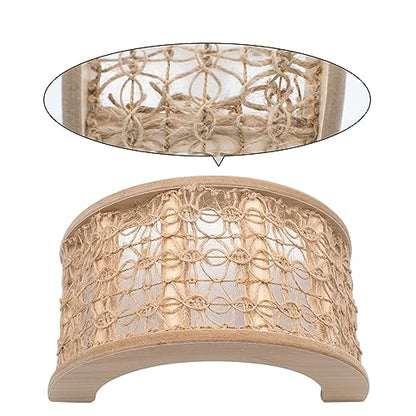 Hermit Crabs Climbing Bridge, Wooden Hermit Crab Climbing Toys with Rope, Hermit Crab Hideout, Aquarium Tank Accessory Small Animals Cage Accessory, Suitable for Hermit Crab Hamster Chinchilla Ferret - style: Rope