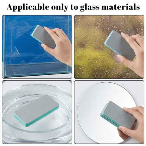 InnoHHustle 4 PCS Fish Tank Cleaning Tools, Aquarium Glass Cleaner Sponge Double Sided Sponge Brush Fish Tank Glass Surface buildew Remover Double Sided Aquarium Cleaning Pad for Fishes Turtle Tanks