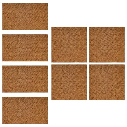 of 4 Natural Coconuts Fiber Reptiles Carpet for Tortoises and Lizards Terrariums Bedding Mat Substrate Liner Tortoises Bedding - size: S