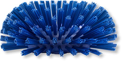SPARTA Tank and Kettle Scrub Brush Heavy-Duty Tile Brush, Color-Coded and Handle Compatible (Sold Separately) for Optimal Access In Spacious Containers, Plastic, 5.25 X 7.5 Inches, Blue - color: Blue