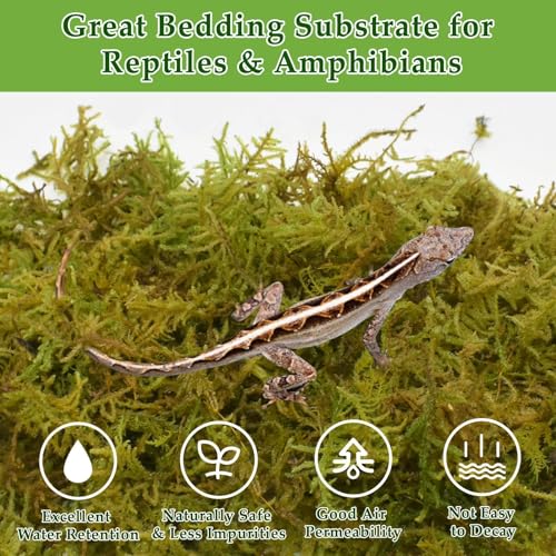 Halatool 1.1LB Sphagnum Moss & 10LB Coco Chips Substrate for Reptiles, Terrariums, Humidity Retention, Bedding, Nesting & Burrowing