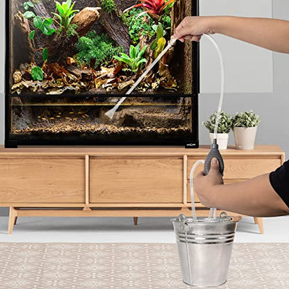 REPTI ZOO Large Reptile Paludarium Tank, Vertical Reptile Terrarium Wide & Tall Amphibian Tank with Top Screen Ventilation (36" W X 18" D X 36" H (Paludarium)) - size: 36" x 18" x 36" (Paludarium)