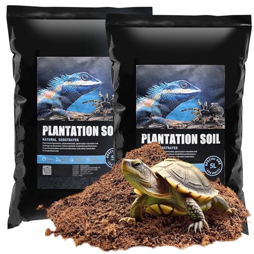 VCEPJH Loose Coconut Fiber Substrate, 2 Pack Natural Coco Coir Reptile Bedding Tarantula Substrate Soil Habitat Accessories for Tortoise Snake Bearded Dragon Spiders Hermit Crabs