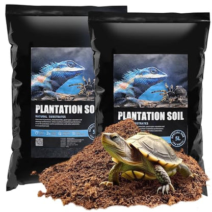 VCEPJH Loose Coconut Fiber Substrate, 2 Pack Natural Coco Coir Reptile Bedding Tarantula Substrate Soil Habitat Accessories for Tortoise Snake Bearded Dragon Spiders Hermit Crabs