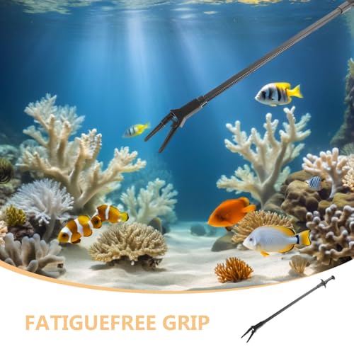 3Pcs Fish Tank Tweezers: Long Aquarium Tweezers 19.7inch - Aquarium Grabber Tool - Reptile Feeding Tongs - Aquascaping Tong Clamps for Coral Plant
