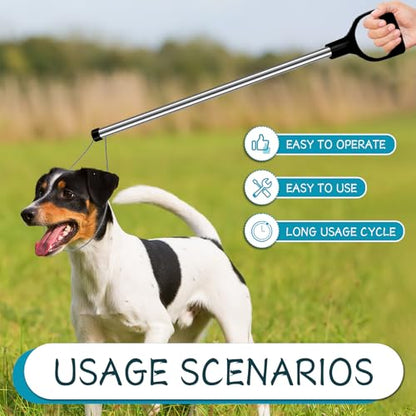 60"-99" Extra Long Animal Catch Pole,Wildlife Control Tool,Noose Holder Net Kit for Dogs Feral Cat Raccoons Hog Pig Fox Coyote Bulldog Wolf Goat Lizards Boar Bichon Calf Piglet Gator
