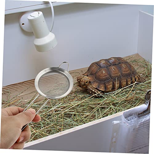 YARNOW 2pcs Box Reptile Sand Shovel Cleaning Litter Scoop Terrarium Reptile Substrate Poop Scooper Poop Sifting Tools Lizard Accessories Reptile Poop Scoop Lizards Stainless Steel Silver