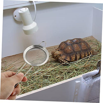 YARNOW 2pcs Box Reptile Sand Shovel Cleaning Litter Scoop Terrarium Reptile Substrate Poop Scooper Poop Sifting Tools Lizard Accessories Reptile Poop Scoop Lizards Stainless Steel Silver