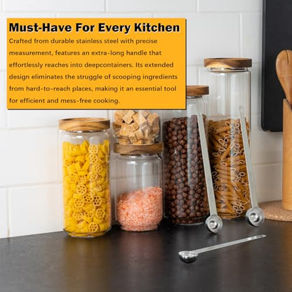 1PCS 1TBSP(15ml) Extra Long Handle Measuring Spoon, 18/8 Stainless Steel | Food-Grade SS 304, Accurate, BPA-Free, Dishwasher Safe, Engraved Marking, Kitchen Essential - size: 1tbsp|15ml