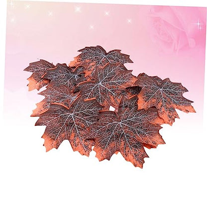 BESPORTBLE Reptile Enclosure Decor 12pcs Maple Leaf Litter Pet Supplies Realistic Reptile Plants for Snake Lizard
