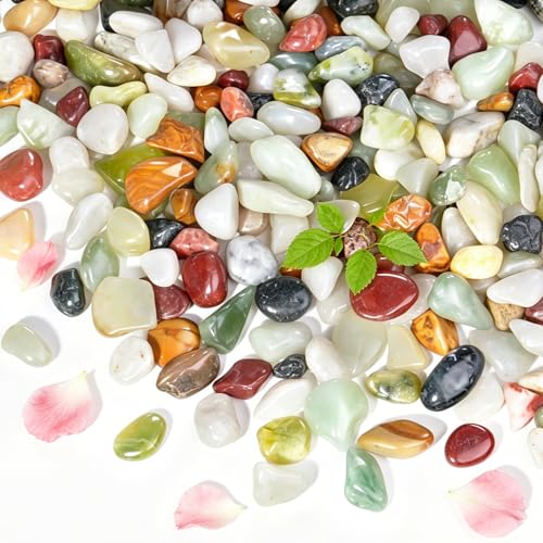 2.2 lbs Colorful Pebbles,3/8 Inch Succulent Rocks,Decorative Rocks for Potted Plants,Suitable for Vases, Cactus Potted Plants, Fish Tanks,Garden Decorative - color: Mixed Color, size: 3/8 Inch 2.2 LB