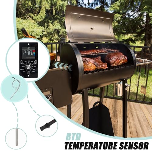 Upgrade Digital Control Board Kit Compatible with Pit Boss Pellet Grills | Mahogany 150PPS BBQ Replacement Panel, Temperature Controller, RTD Sensor Probe, Grill Repair Parts, Digital Display Upgrade - style: Compatible with Pit Boss Table Top Pellet