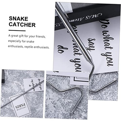 2pcs Retractable Snake Hook Snake Catcher Tool Reptile Catching Hooks and Smooth Design for Reptile Enthusiasts