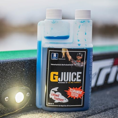 T-H Marine G-Juice Liquid Livewell Treatment - Freshwater Fish Water Conditioner, 16 oz. - Safe Ammonia Remover & Electrolyte Enhancer for Fish Health, Easy Application & Stress Reduction