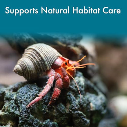 Salty Spa Hermit Crab Salt Water Mix with Calcium & Trace Minerals | Marine salt for hermit crabs creates mineral-rich soaking water with calcium and trace minerals for habitat pools