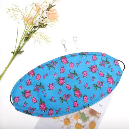 Bearded Dragon Hammock, Lizard Hammock with Suction Cups and Hooks, Bearded Dragon Tank Accessories, Reptile Lounger for Chameleon Geckos, Blue, 1 Set - color: Blue Floral