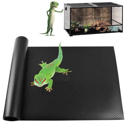 Bearded Dragon Tank Accessories Non-Adhesive Reptile Carpet Bedding | Substrate for Terrarium, Reptile Mat Terrarium Liner Tank Flooring for Leopard Gecko, Snake, Lizard and Tortoise, 18x40 in - size: 18x40 inch